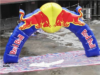 China factory inflatable gantry ,red bull inflatable finish line arch price BY-AD-020